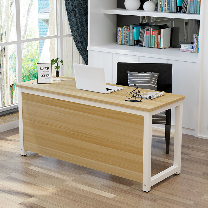 Simple Long Front Desk Reception Table Single Desk Double Desktop ...