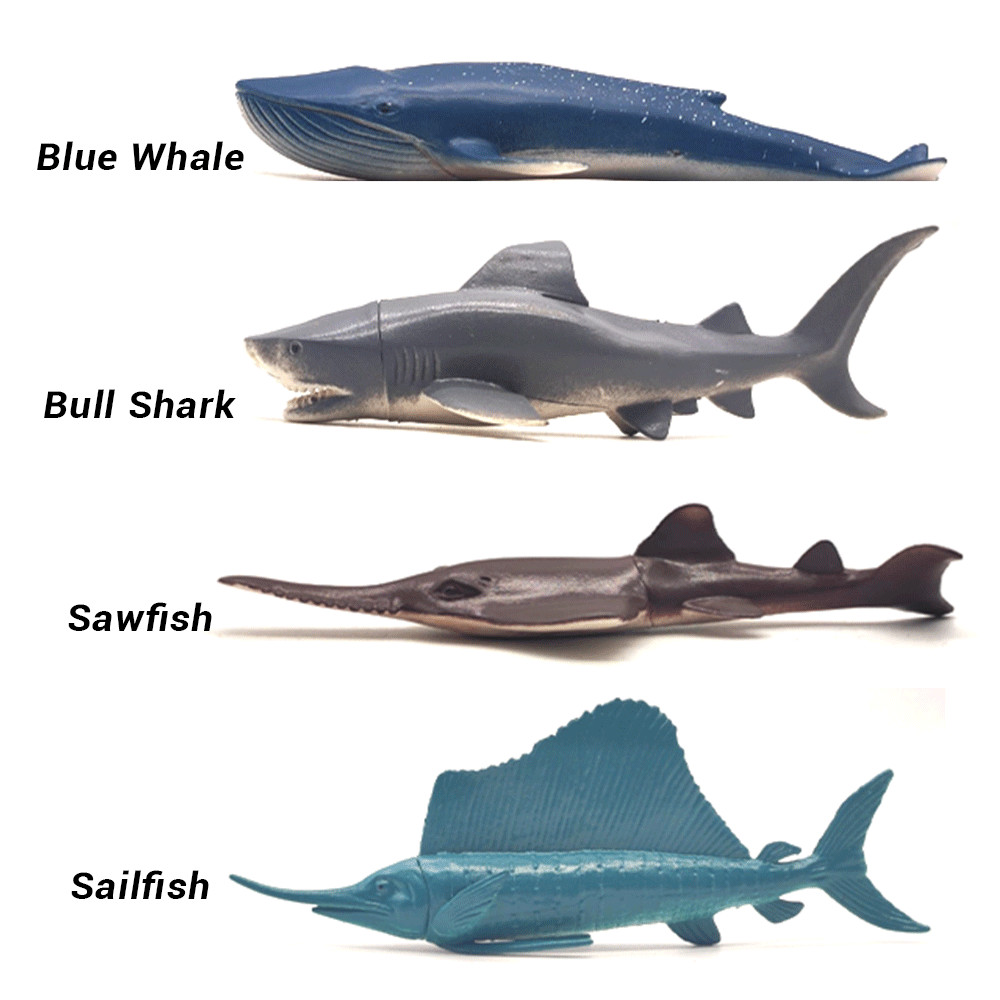 Realistic Ocean Sea Life Marine Animals Action Figures Underwater World ...