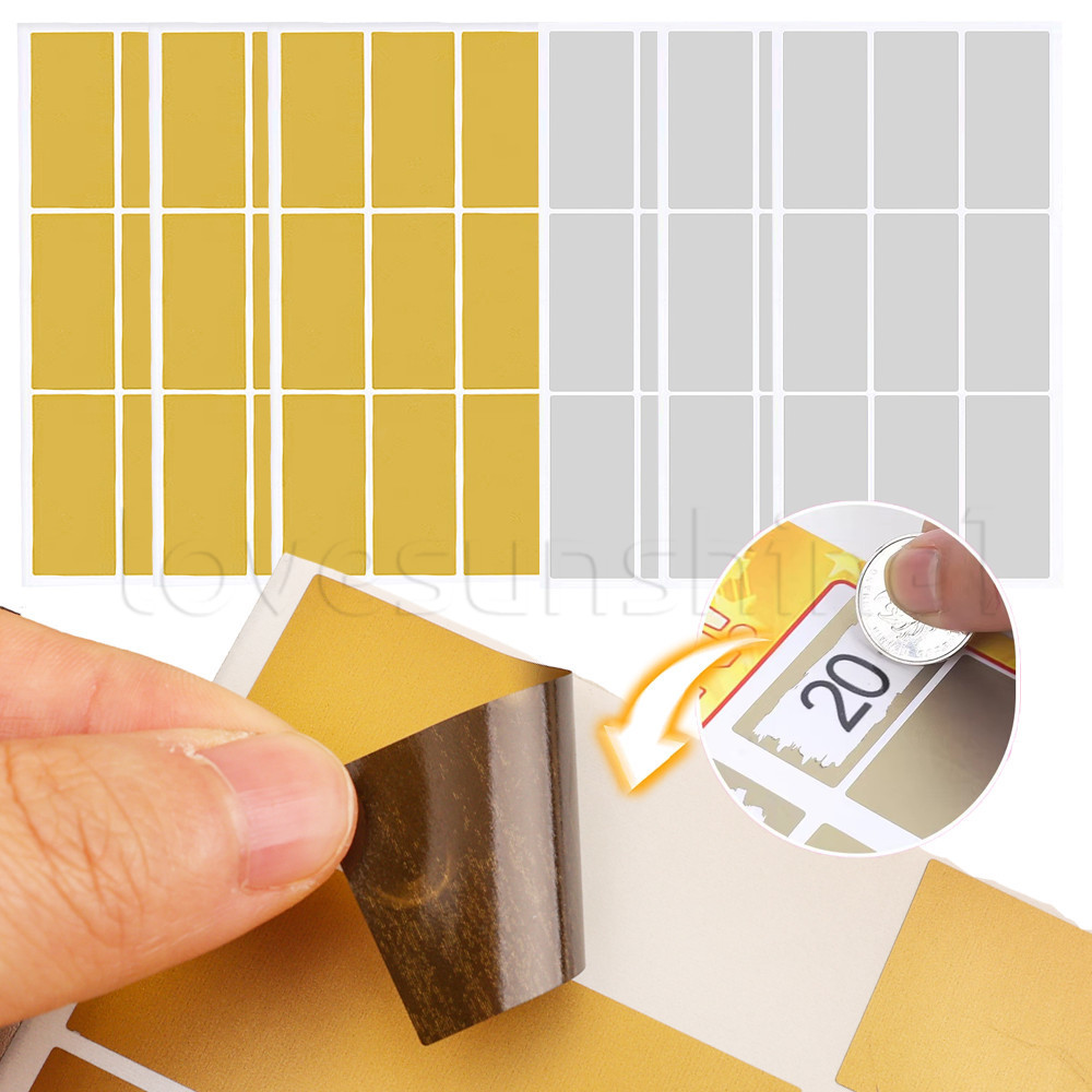 Reward Scratch Card Film Coated Stickers - School Office Supplies ...