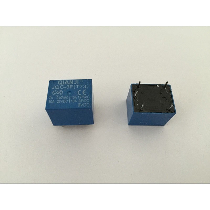 new 100 pcs DC 9V Coil 7A 240VAC 10A 125VAC/28VDC 5 Pins SPST Power ...