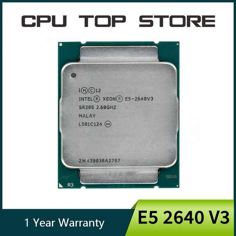Intel Xeon E5 2640 V3 2640V3 2.6GHz 8-Core LGA 2011-3 processor ...