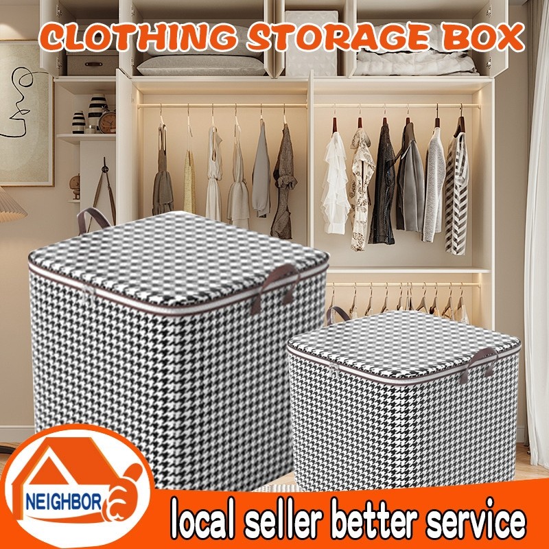 100/140/180L Clothes Organizer Box Foldable Storage Bag Lalagyan ng ...