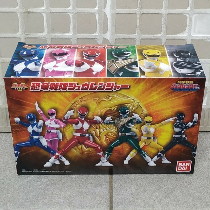 BANDAI Shodo MIGHTY MORPHIN POWER RANGERS MMPR ZYURANGER SHO-DO SET 6 ...