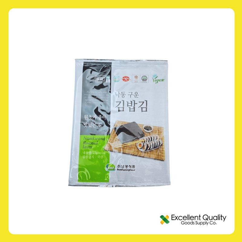 EQGS Namkwang Seaweed Sushi Roll 23grams 10pcs Big Sheet Gimbap ...