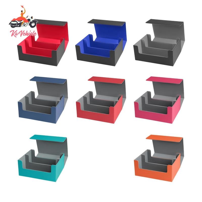 [Whstrong] Card Deck Storage Box PU Leather Deck Card Case Collectible ...