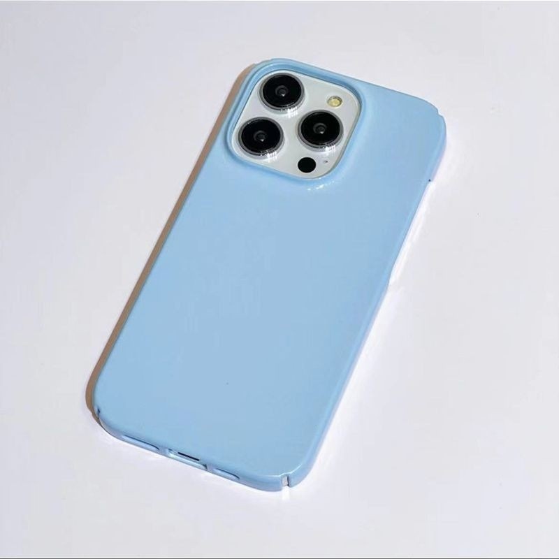 Simple Pure Blue Protective Shell Suitable iPhone 15ProMax XSMAX ...