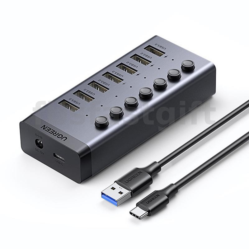UGreen 7-in-1 Powered Switch Type-C Docking Station USB Adapter with ...