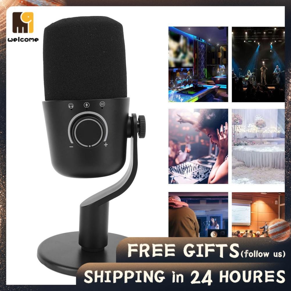 Welcomehome Gaming Microphone Noise Reduction High Sensitivity ...