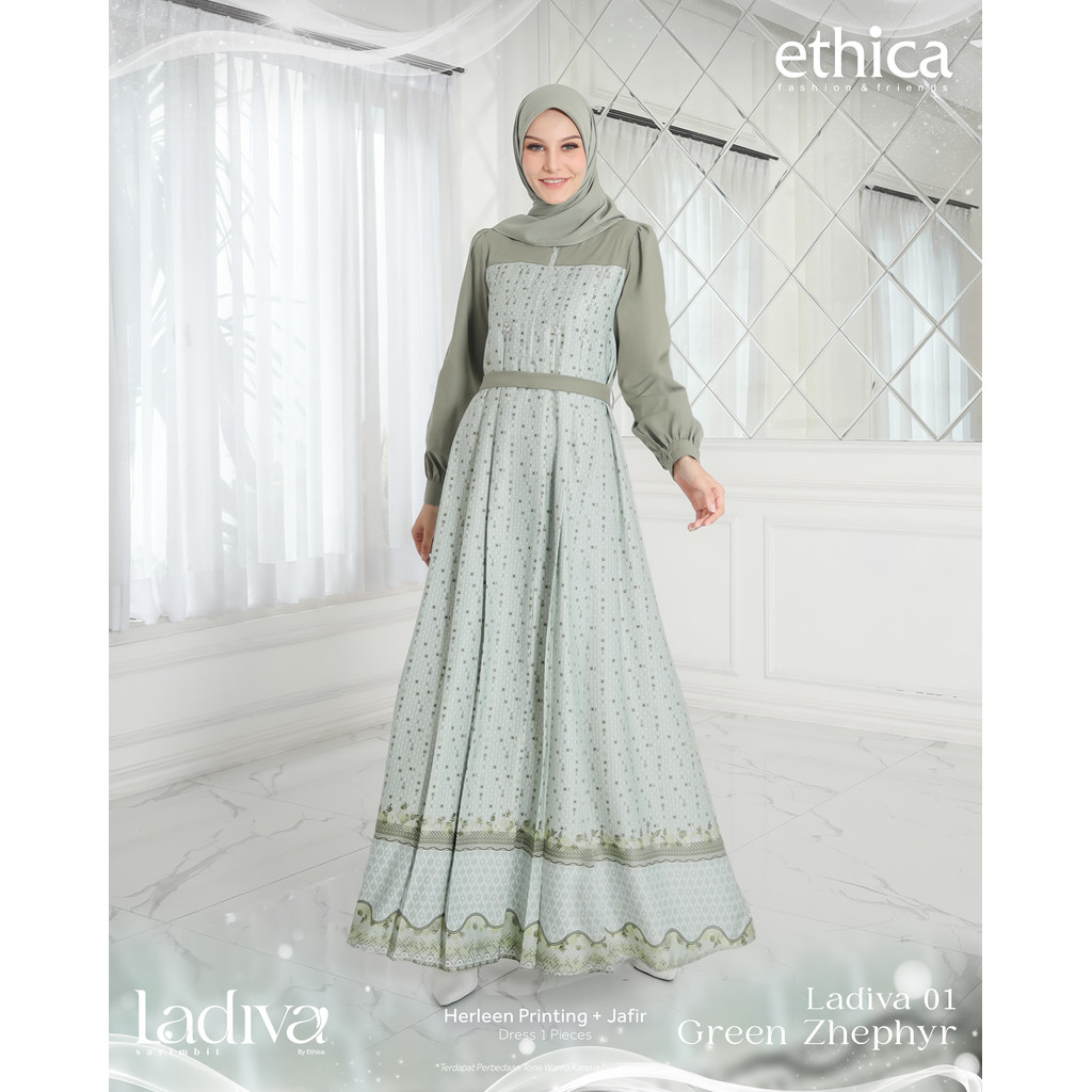 Sarimbit Ladiva 01 Mother's Gamis Dress for Adult Women by Ethica ...