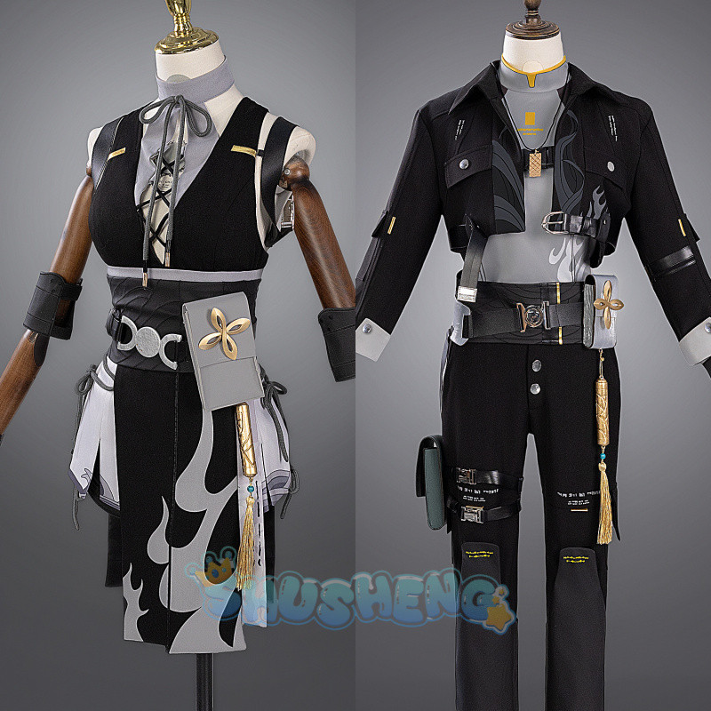 Wuthering Waves Rover Cosplay Costume Wig Female Uniform Earrings Bag ...