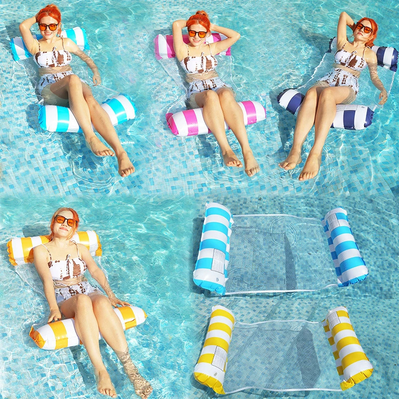 fragrant chaise longue floating bed Inflatable float row foldable ...