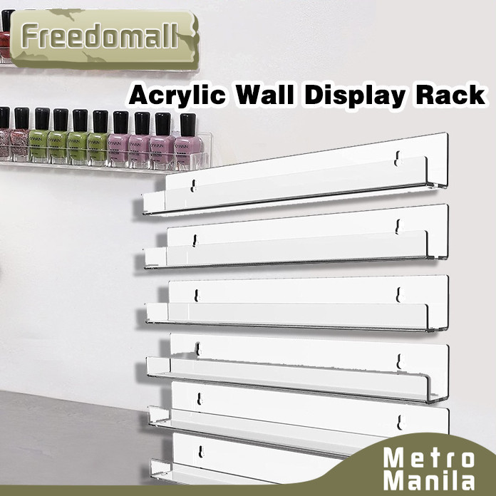 Acrylic Nail Polish Organizer Nail Polish Rack Wall Display Shelf Stand ...