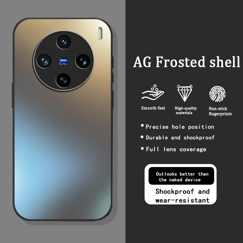 Hülle Cover for Vivo X100 Pro Frosted Translucent Slim Case, Wireless