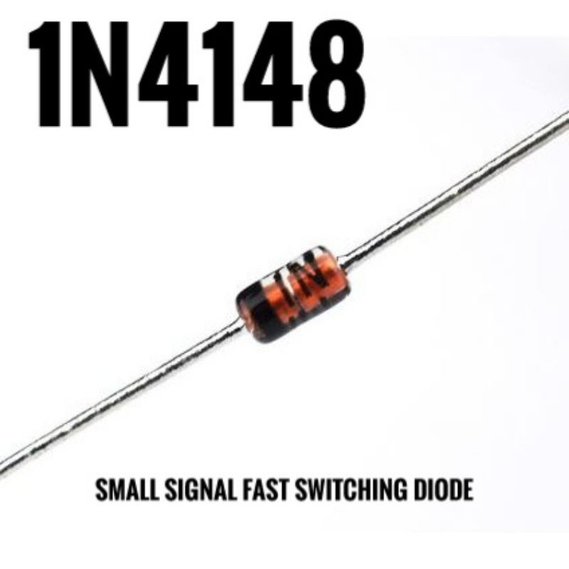 1N4148 Silicon Small Signal Fast Switching Diode Diodes | Shopee ...