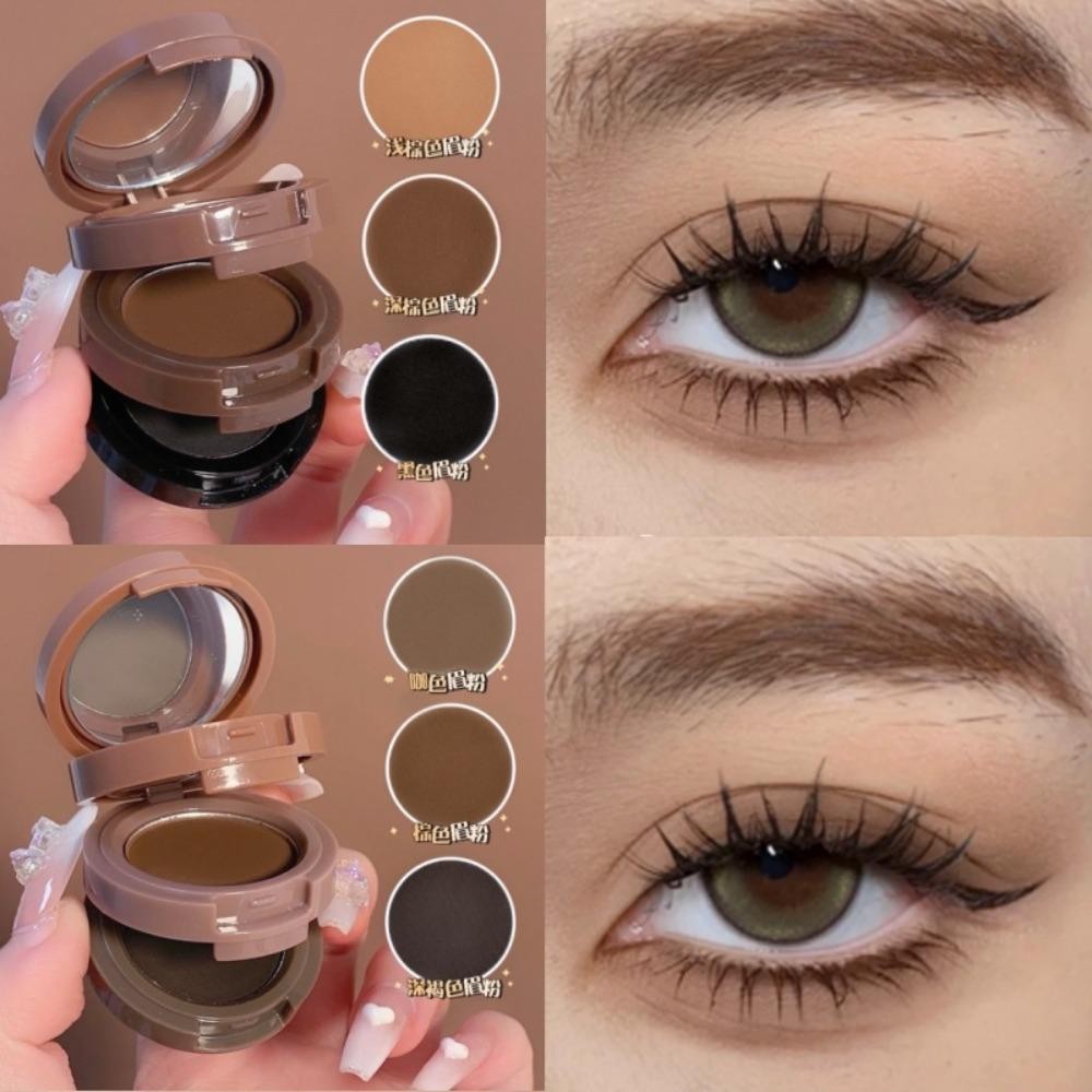 3 Colors Brow Defining Kit eye shadow Matte Powder Shades Natural Matte ...