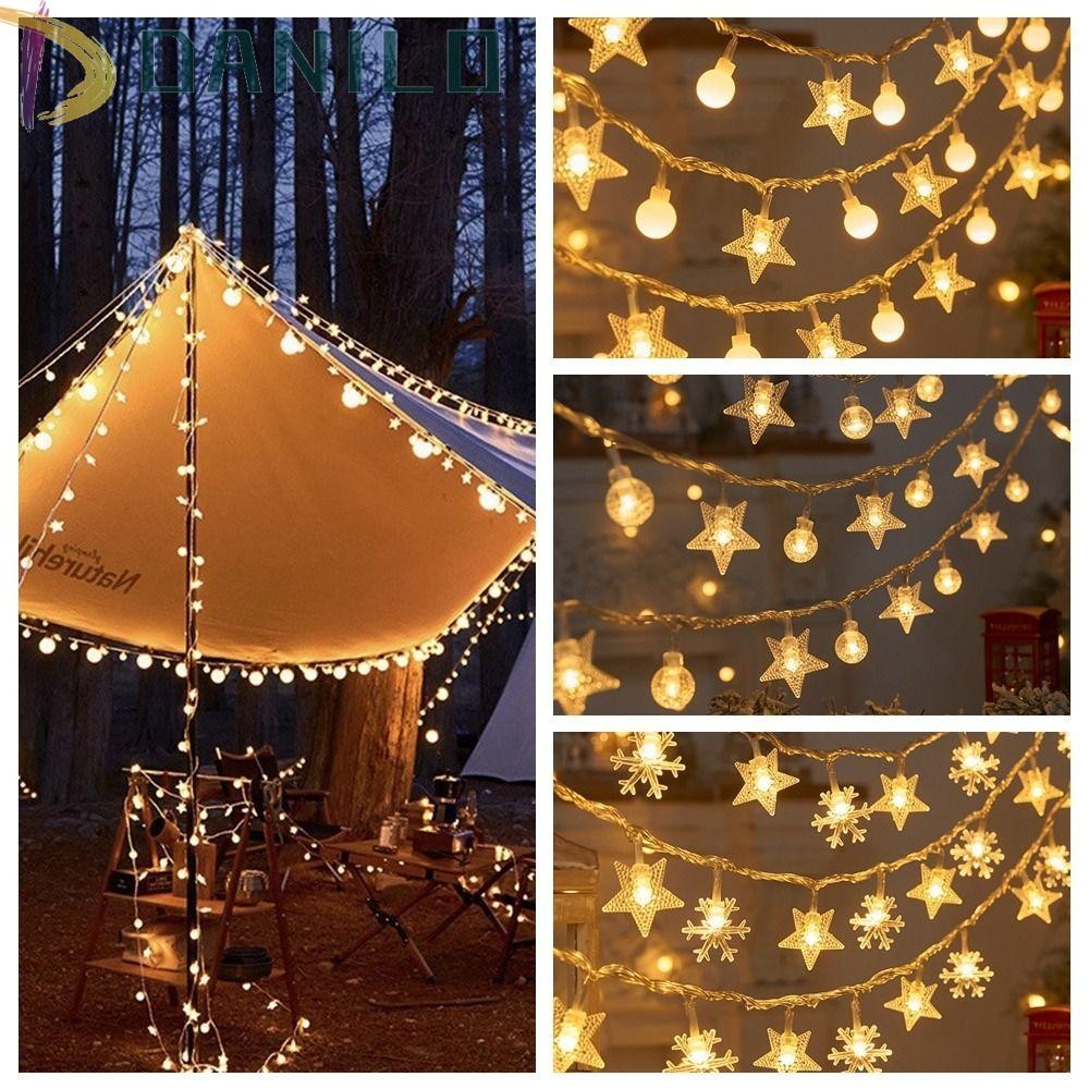 DANILO1 Snowflake Light String, LED String Lights Flash Stars String ...