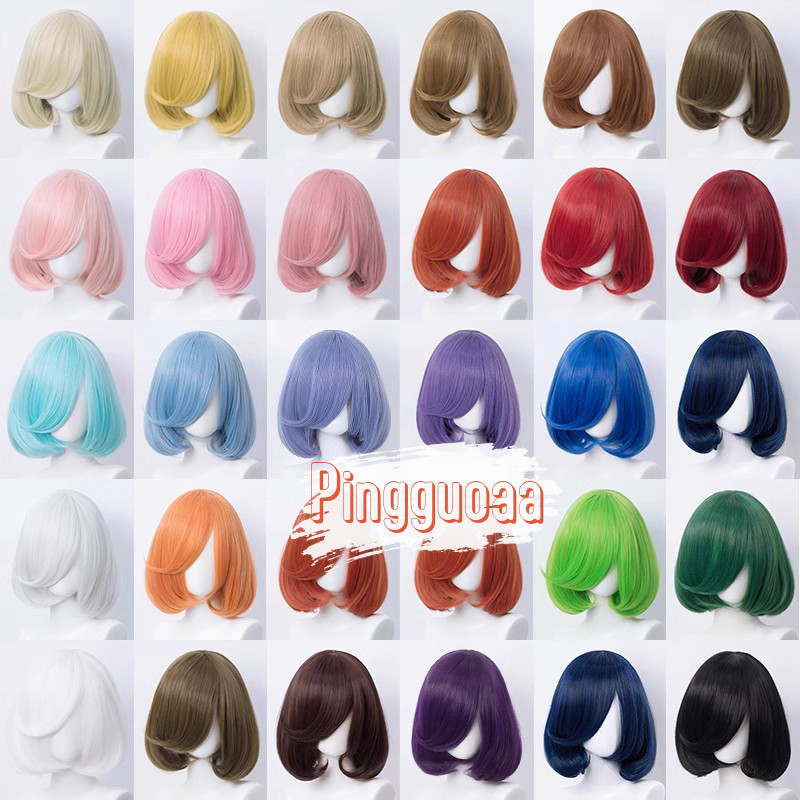 35cm Bob Wig Universal Short Hair Practice Hand Heat Resistant ...