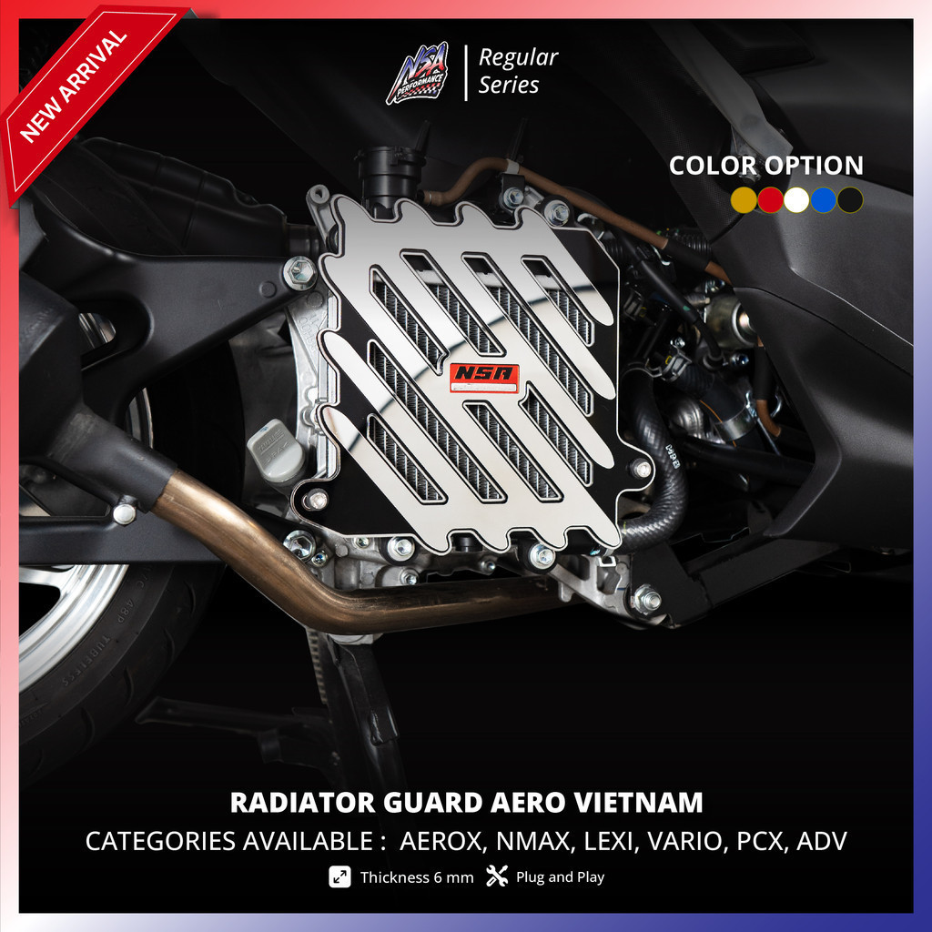 NSA RADIATOR COVER AERO VIETNAM STYLE | [VARIO/CLICKPCX/ADV/NMAX/AEROX ...