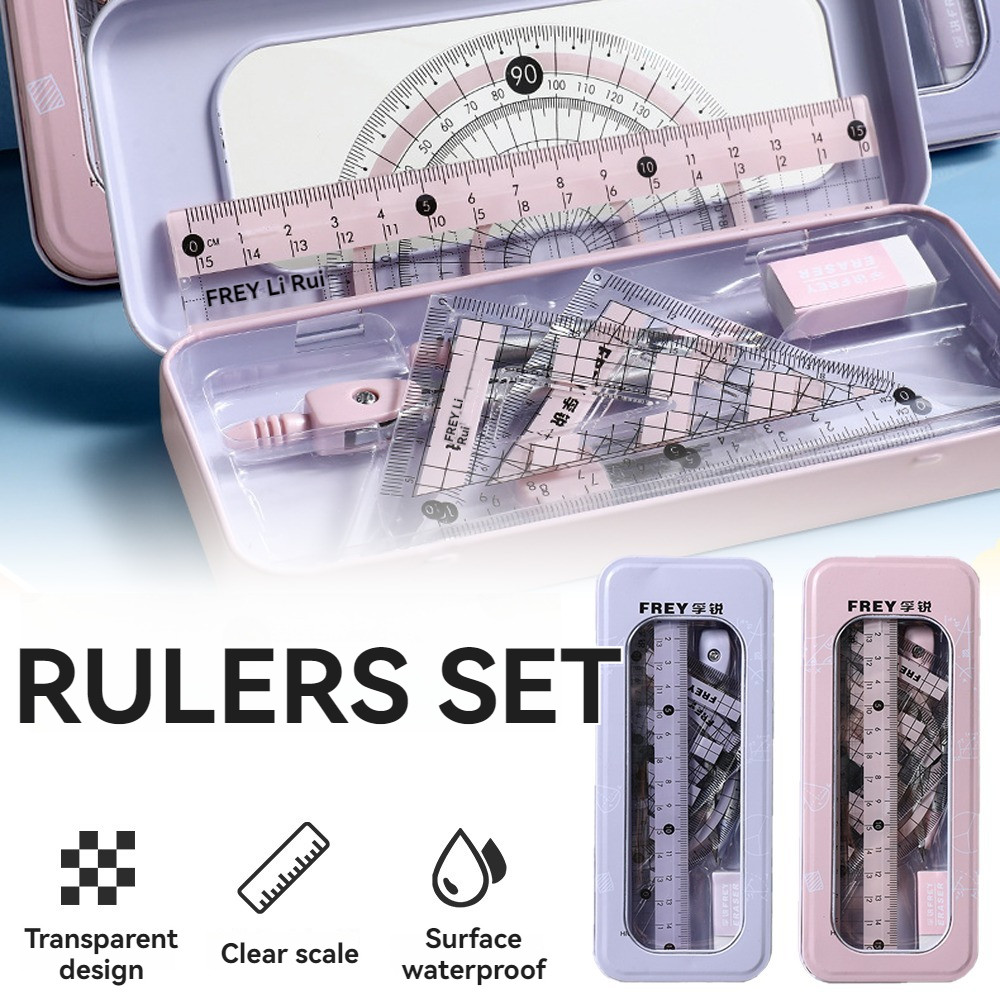 Geometry Compasses Triangle Ruler Ruler Protractor Exam Drawing Math ...
