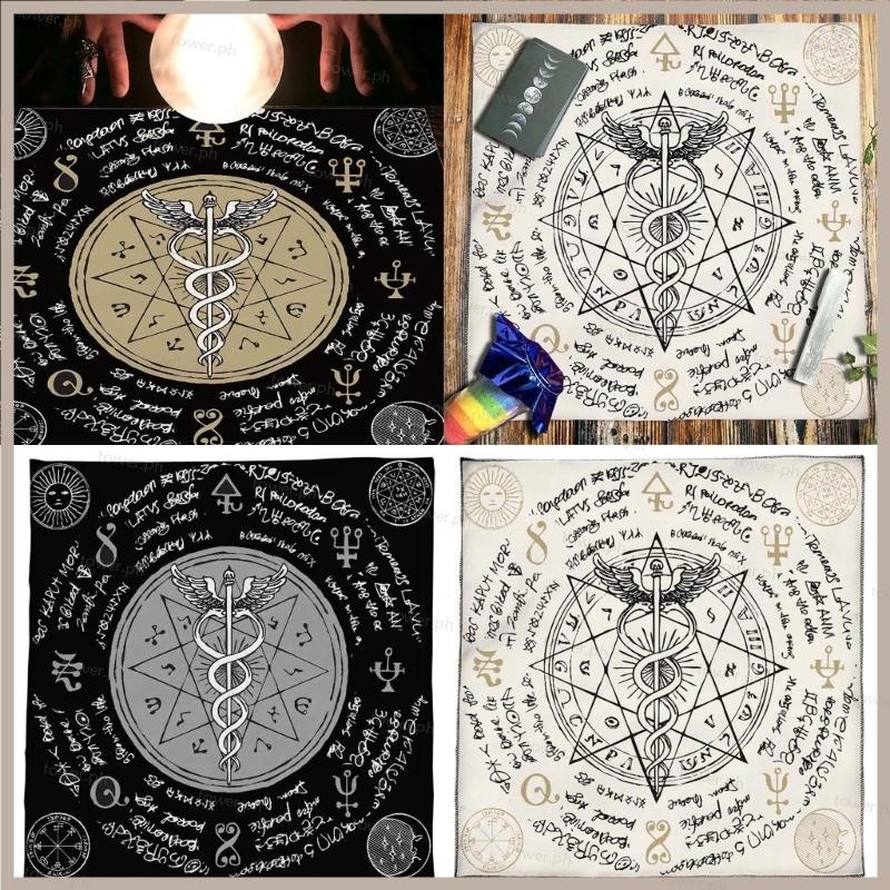TO Divinations Tablecloth Maces Rune Astrologys Tarots Cards Tablecloth ...