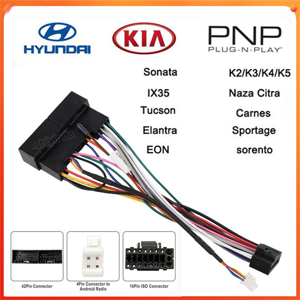 Car Stereo Harness Adapter for Hyundai/KIA Car Android Unit Wiring ...