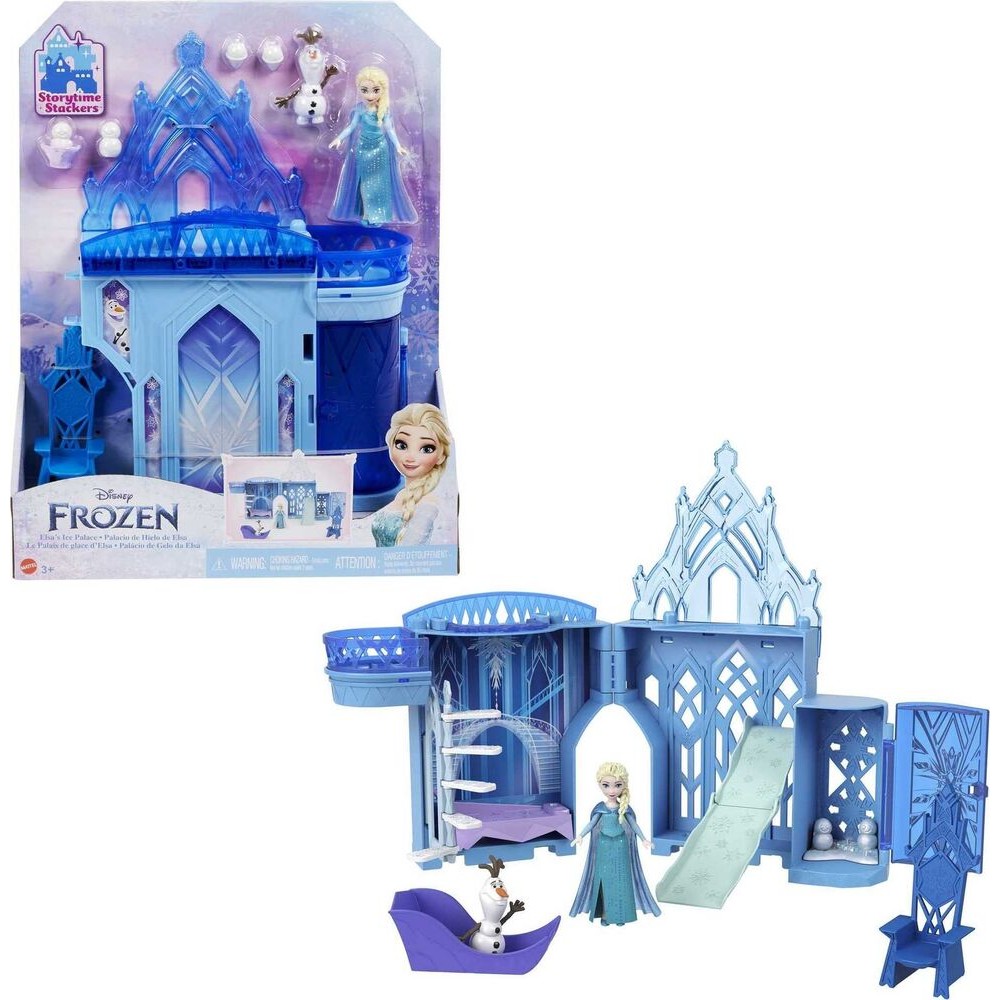 Mattel Disney Frozen Toys, Elsa Stackable Castle Doll House Playset ...