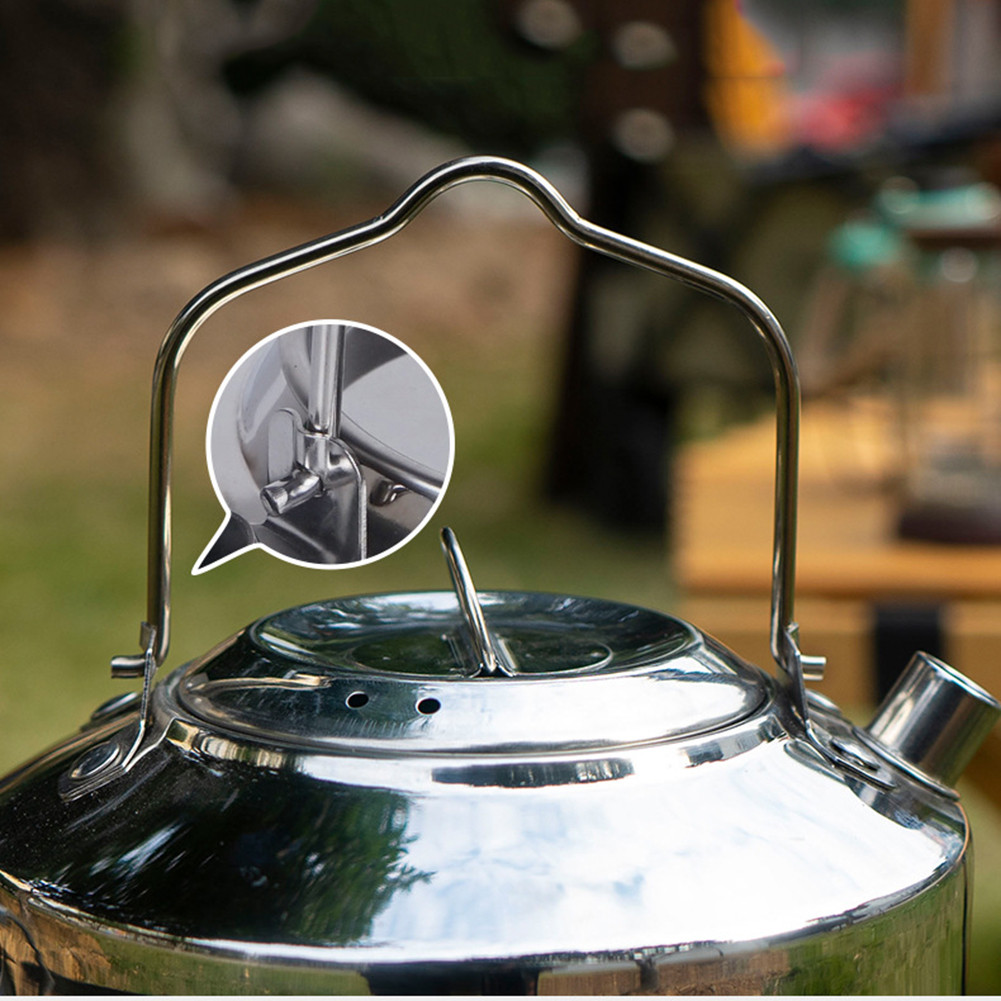 Mini Camping Kettle 1L Boil Water Kettle Lightweight Teapot Backpacking ...
