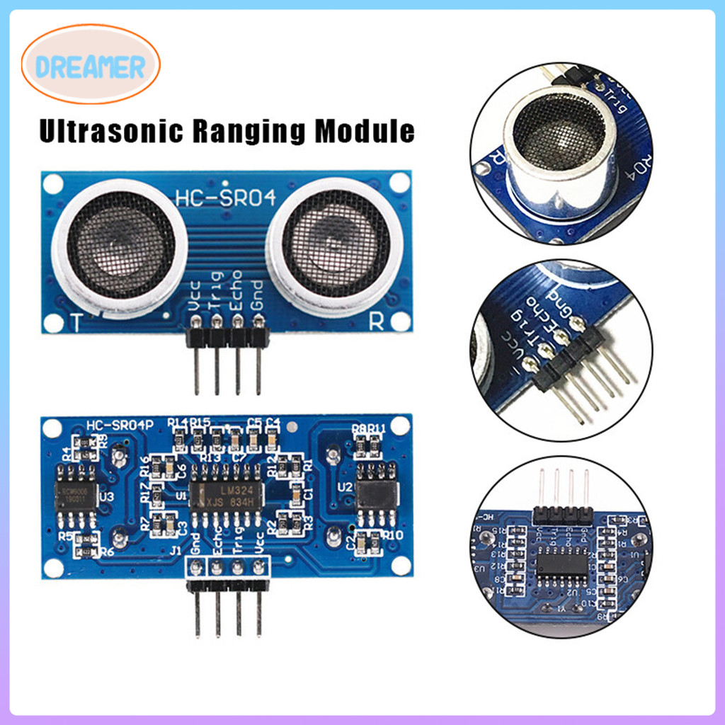 HC-SR04 3.5-5V Ultrasonic Sensor Distance Measuring Module+ Mounting ...