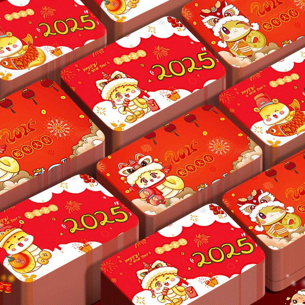 20/40pcs Year Of The Snake Scratch Card Printing Coating Diy Homemade ...