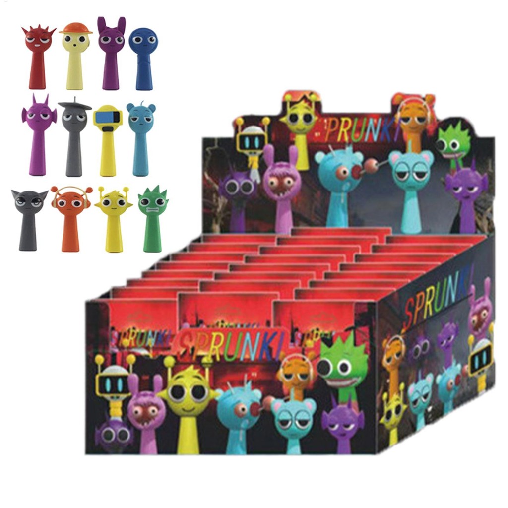 Sprunki Incredi Box Plush Desktop Cartoon Figures 24 Pieces Desktop ...
