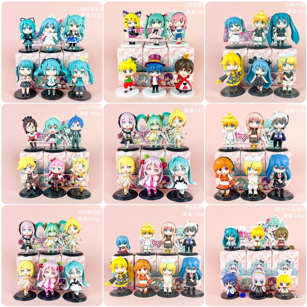 6pcs/Box Hatsune Miku Taito Cosplay Anime Figure COD stock Action ...