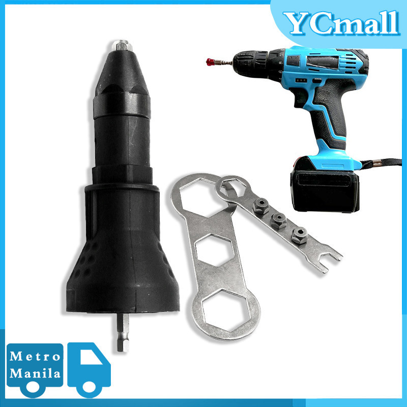 1set Electric Riveter Drill Rivet Electric Riveter Tool Pull Drill ...