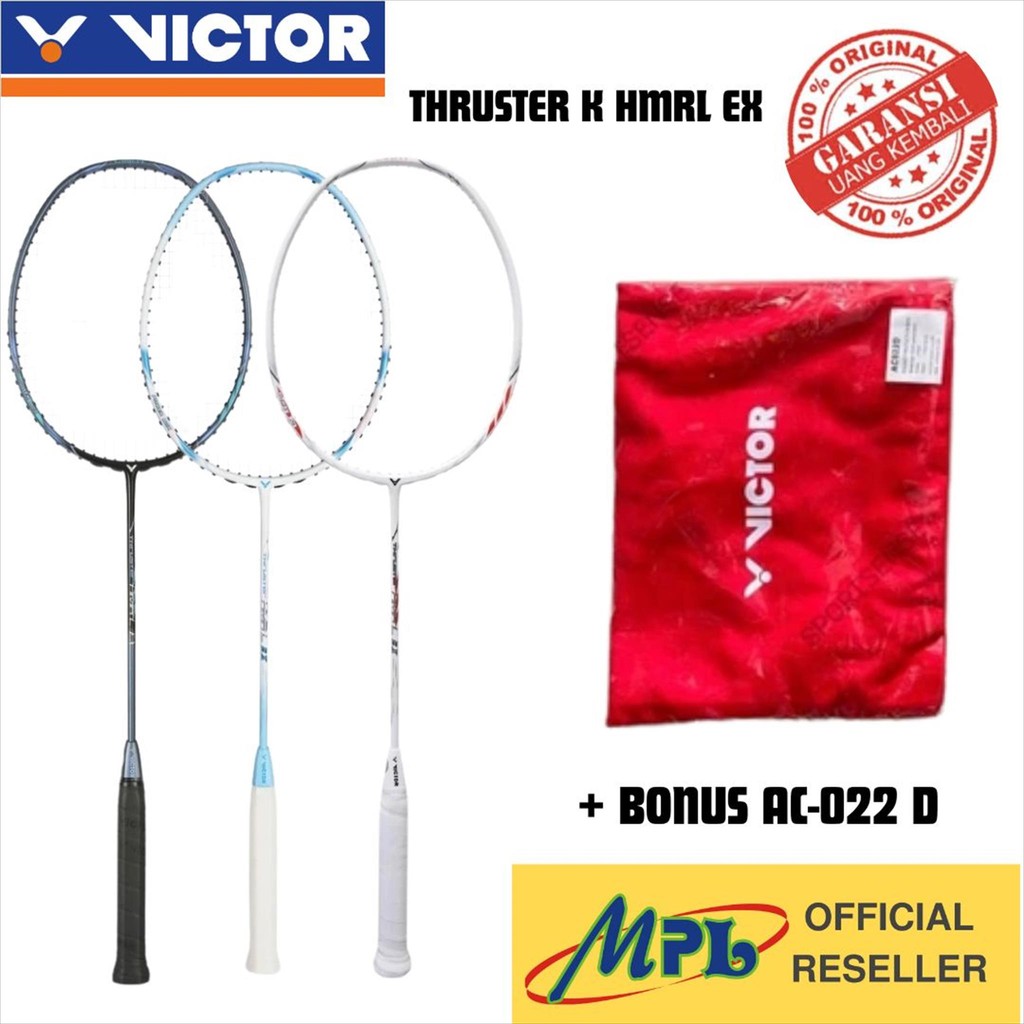 Victor Thruster HMRL EX Badminton Racket [Iron Blue]  - Strung