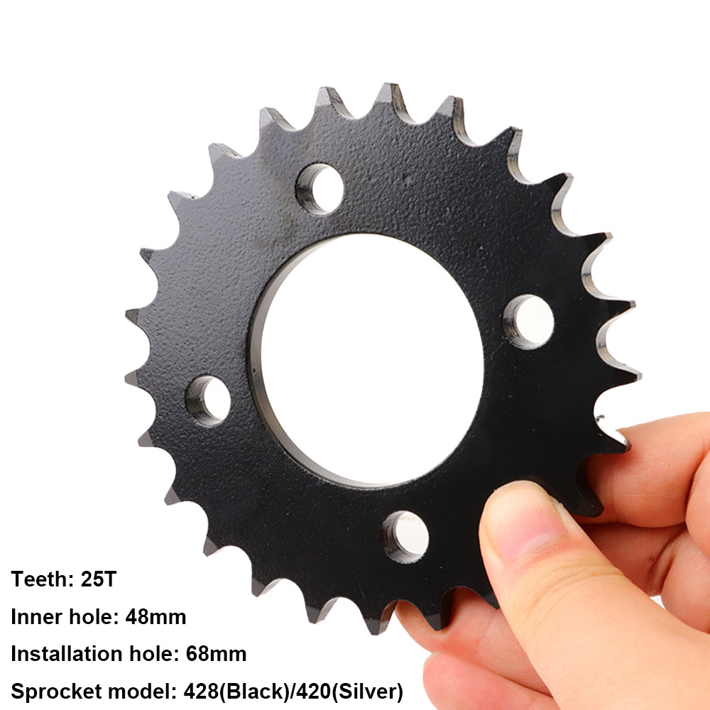 420/428 25 Tooth Rear Sprocket Cog ID 48mm For 50cc 70cc 90cc 110cc ...