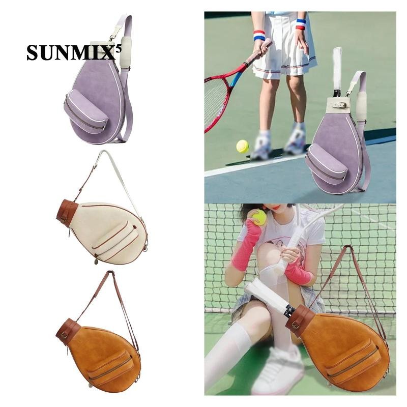 Waterproof Tennis Bag - Double Layer Racquet Case With Adjustable Strap For Tennis, Pickleball & Badminton