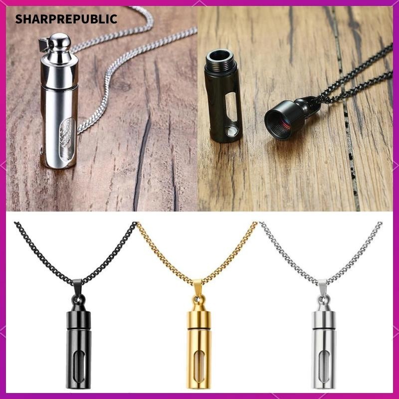 [Sharprepublic] Urn Cremation Cylinder Glass Vials Pendant Holder ...