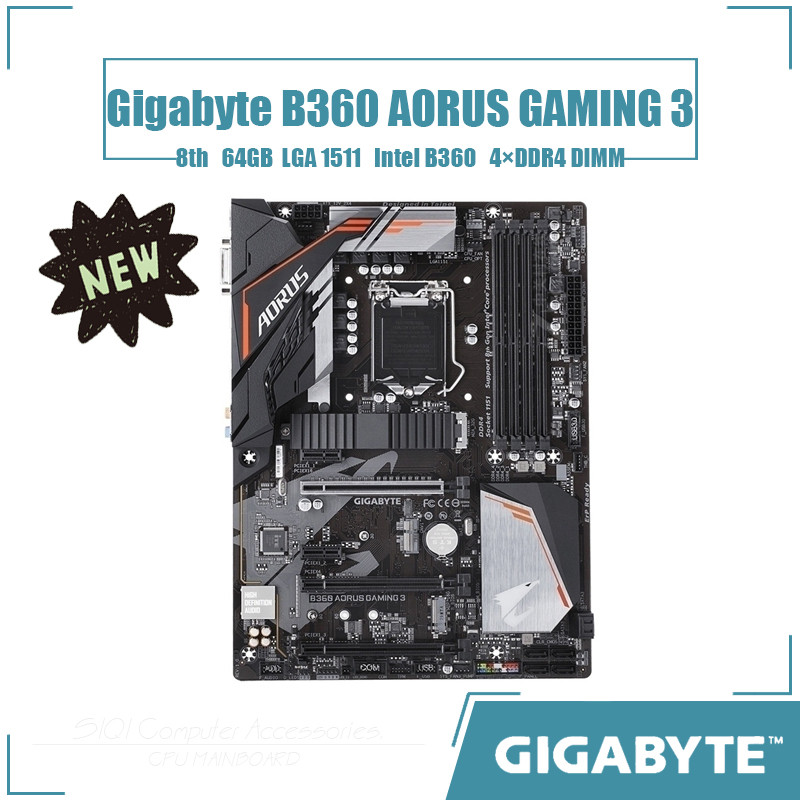 [NEW] Gigabyte B360 AORUS GAMING 3 Motherboard Intel B360 4×DDR4 DIMM ...