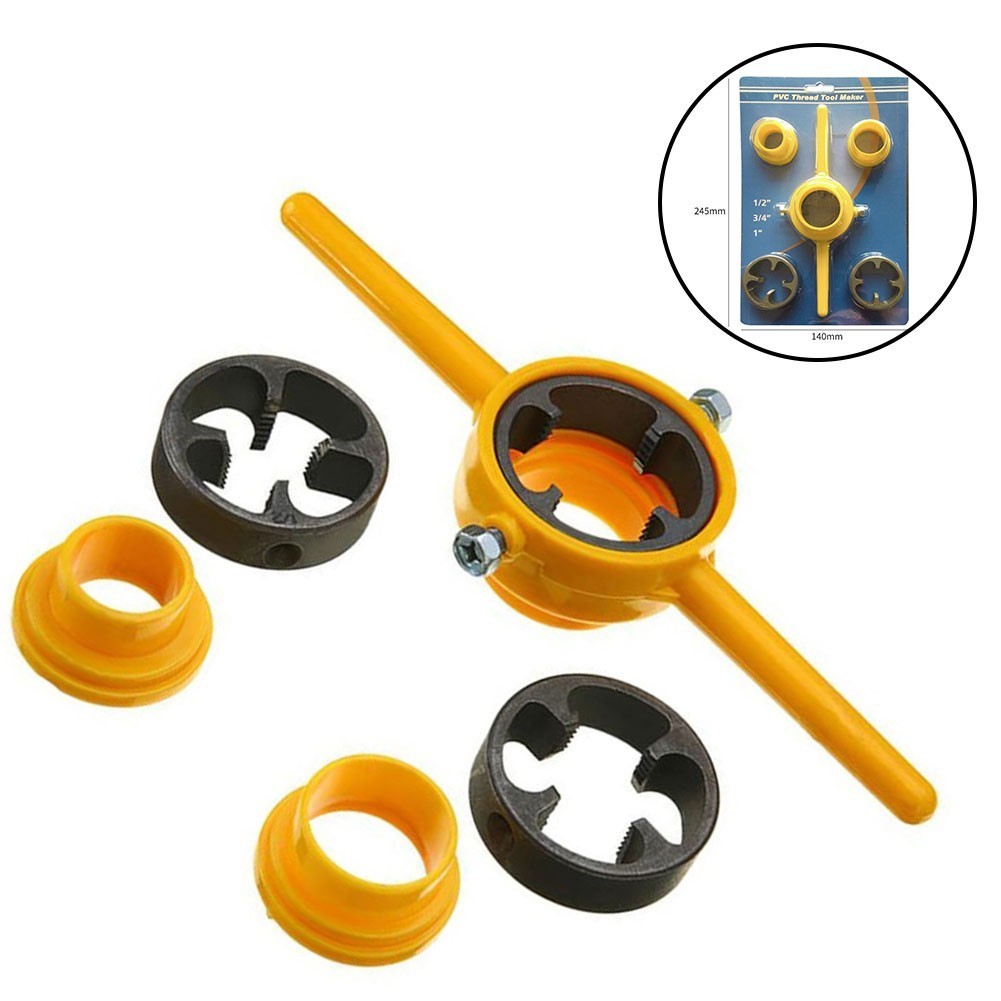 （Hot sales） 6pcs Manual Pipe Threader 1/2 3/4 1Inch Plumbing PVC Thread ...