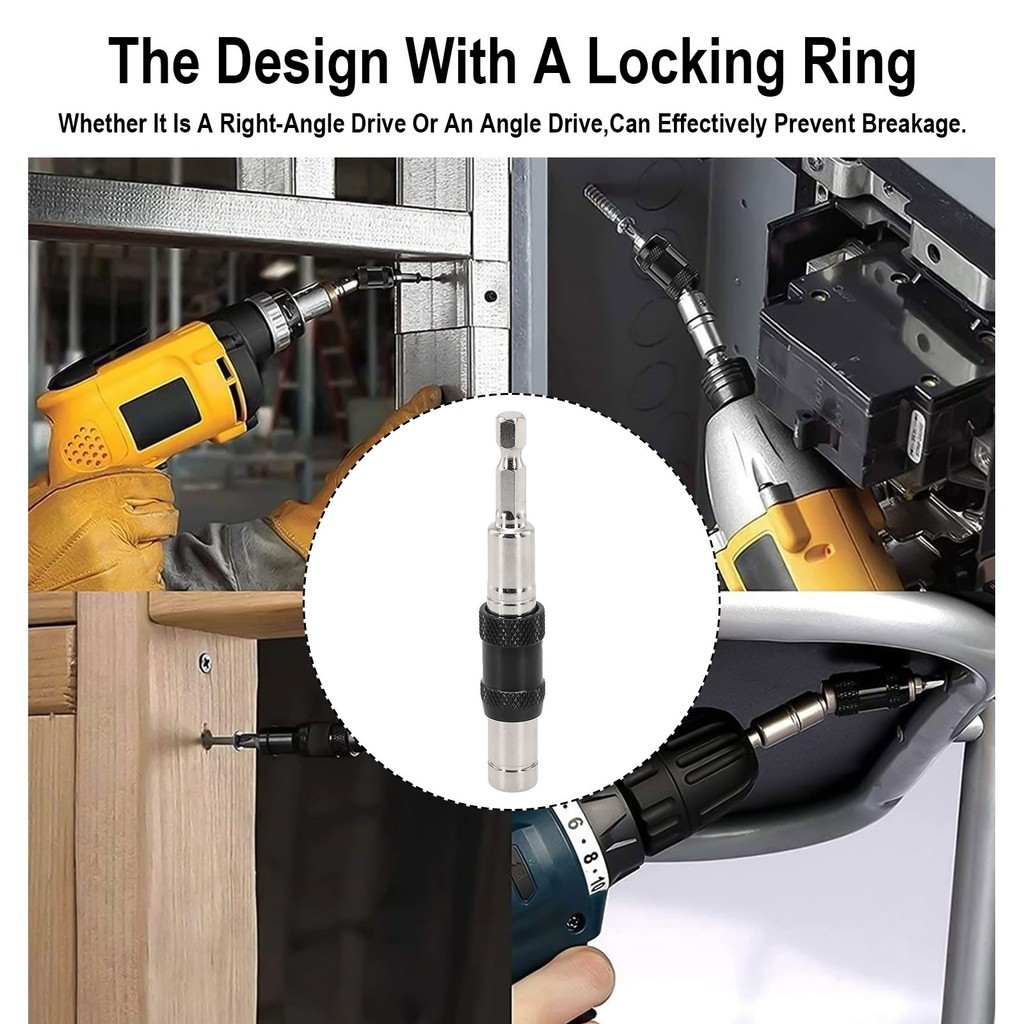 Magnetic Swiveling Bit Tip Holder, Easily Attach and Release Drill Bits ...