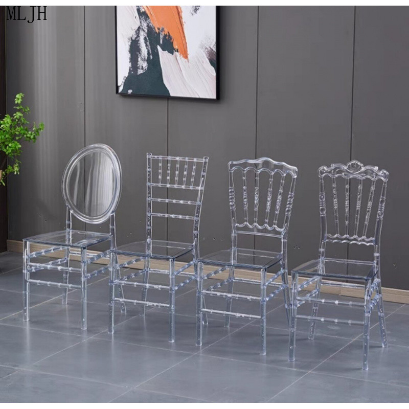 Hotel Banquet Hall Transparent Chair Plastic Crystal Chair Outdoor ...