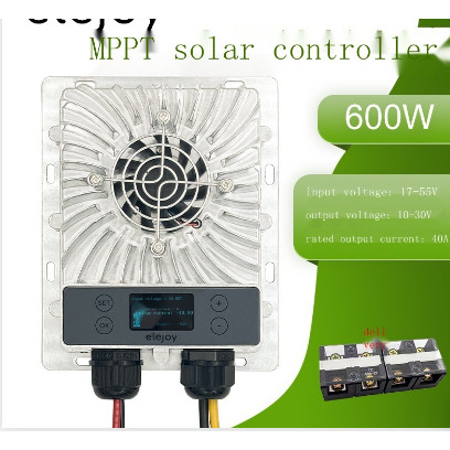 Original 600W MPPT Solar Charge Controller 40A 10-30V Adjustable OLED ...