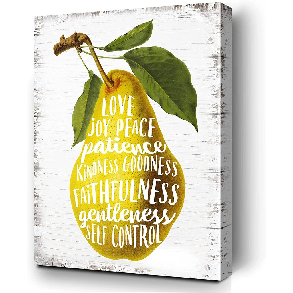 Popular Poster Fruit of The Spirit Wall Art Inspirational Christian ...