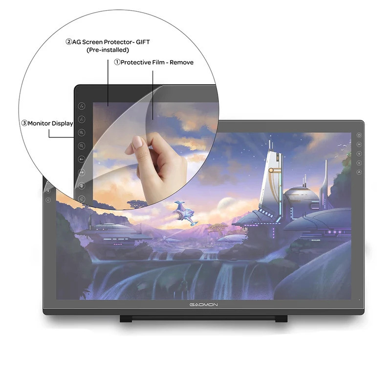 Protective Film for Drawing Tablet PD1161/PD2200 Protector for Graphics ...