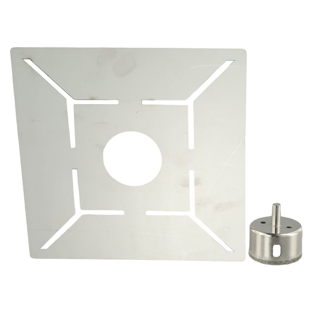 Steel Floor Drain Locator Ruler 20X20cm with Drill Bit for Precision ...