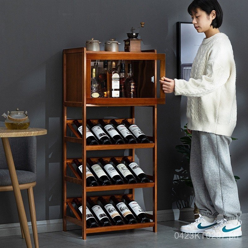 Modern Minimalist Wall-Mounted Wine Cabinet, European Style Small Wine ...