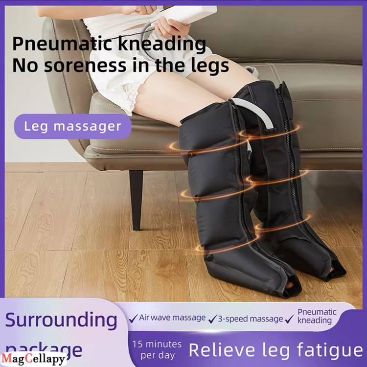 Air Compression Recovery Boots for Foot, Calf & Knee | Adjustable 3 ...