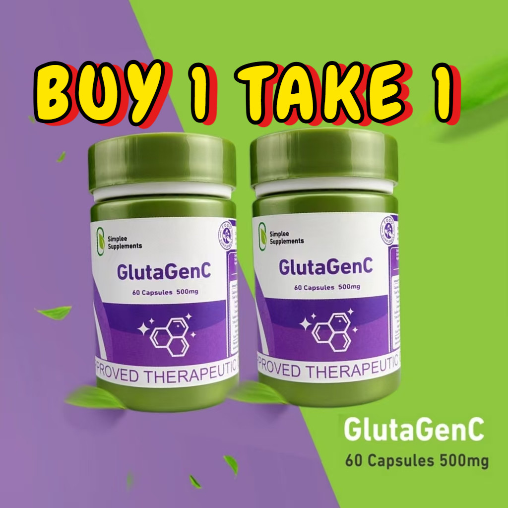 BUY 1 TAKE 1，Original 60pcs Simplee Glutagenc Whitening Capsule ...