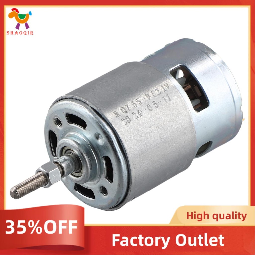 755 DC Motor for Weed Trimmer 21V Grass Cutter Motor with Long Shaft ...