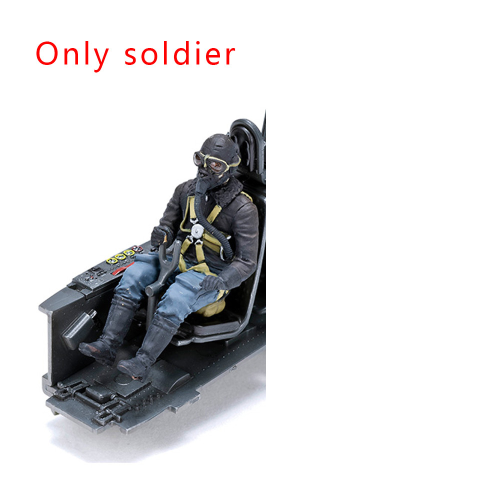 1/32 WWII Pilot Soldier Resin Modellbausatz - 2 Figuren Unbemalt