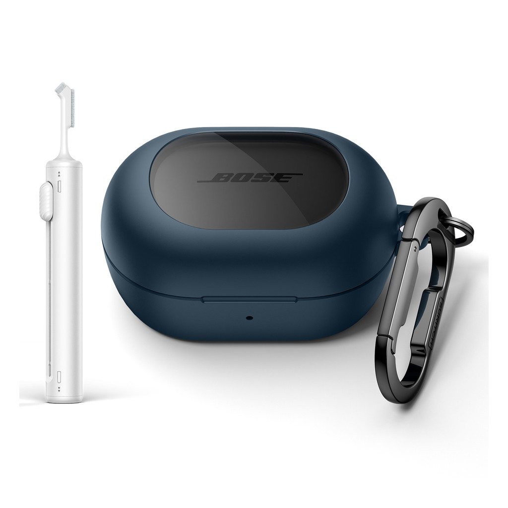 Bose Custodia Per Caricabatterie Wireless – Cover In Silicone Per QuietComfort Ultra Earbuds E QC Earbuds II, Con Moschettone - copertina